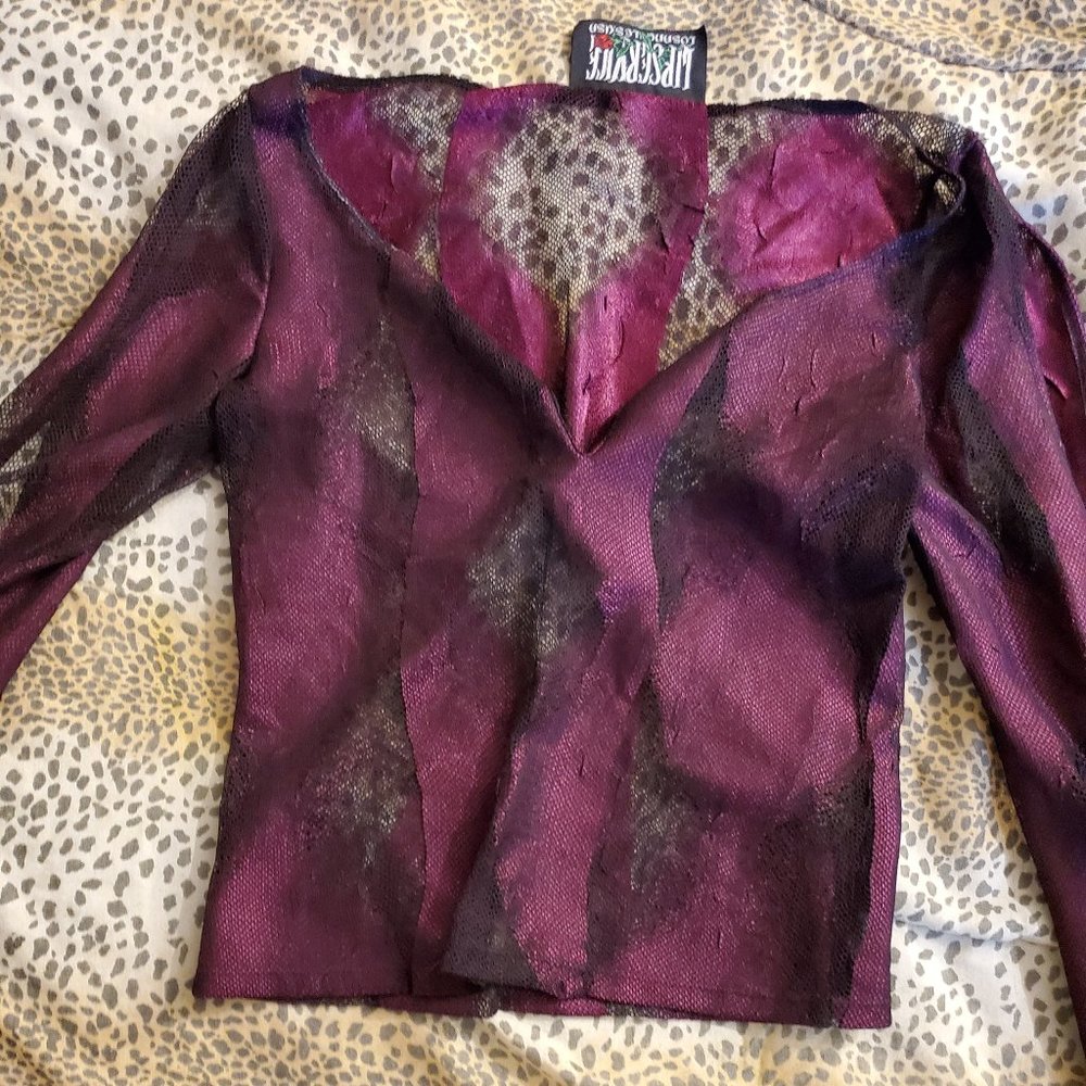 Lip Service "Sunset Boulevard" Top burgundy